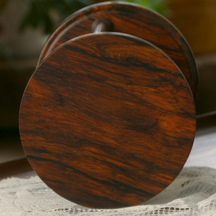 Solid Cocobolo Wood Hourglass With Spiral Spindles