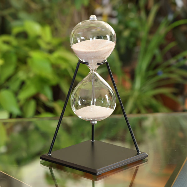 50 Minute Modern Glass Timer on Stand