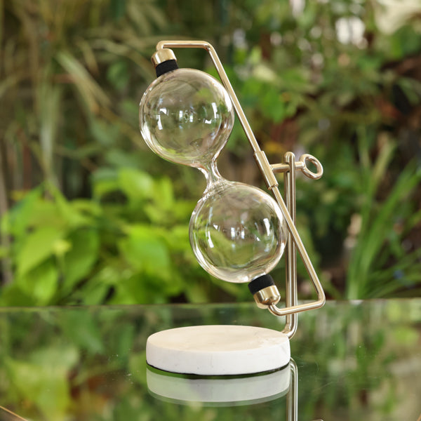 Rotating Hourglass Kit with Marble Base