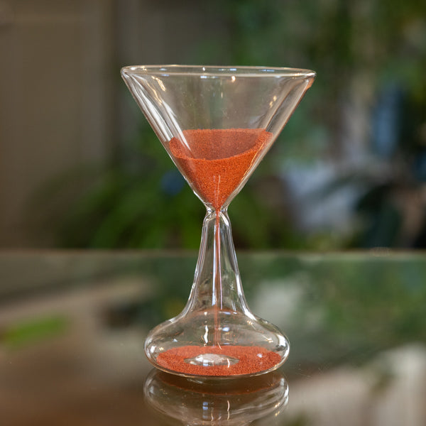 Cocktail Glass Sand Timer - Red or White