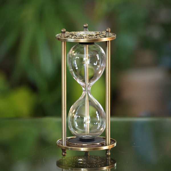 Crystal Brass Hourglass Kit