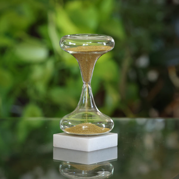 1 Minute Bead Sand Timer in Silver, Gold or Red