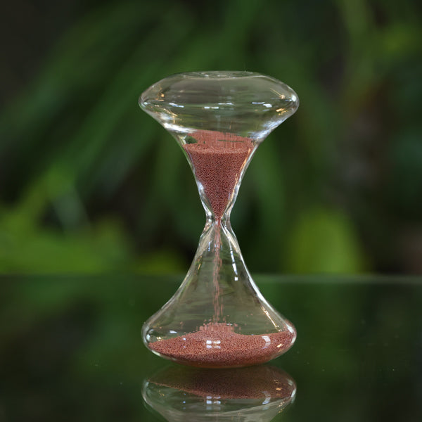 1 Minute Bead Sand Timer in Silver, Gold or Red