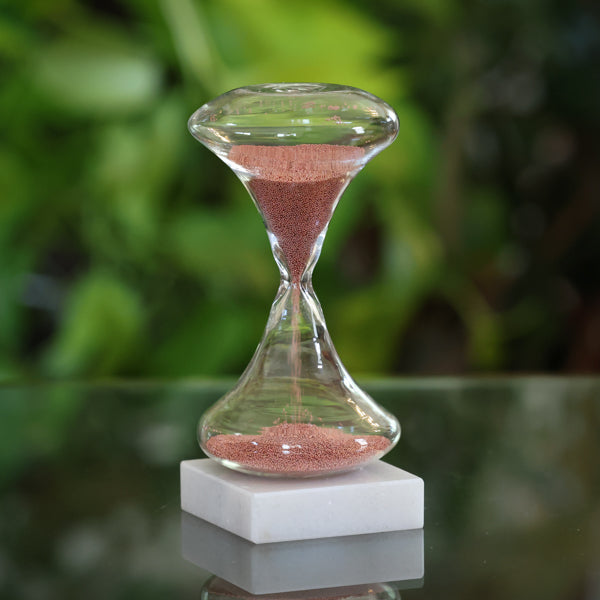 1 Minute Bead Sand Timer in Silver, Gold or Red