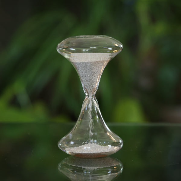 1 Minute Bead Sand Timer in Silver