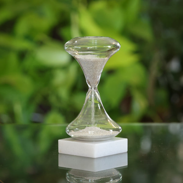 1 Minute Bead Sand Timer in Silver, Gold or Red