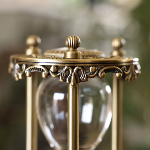 Glass Inlay Hourglass Urn