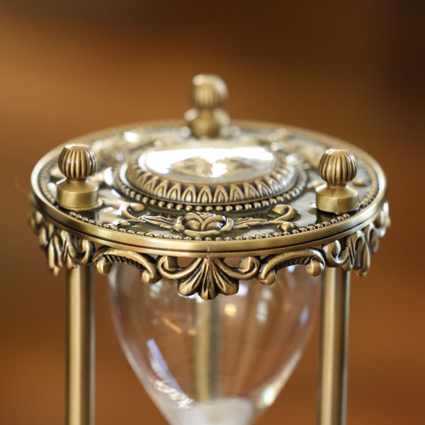 Glass Inlay Hourglass Urn