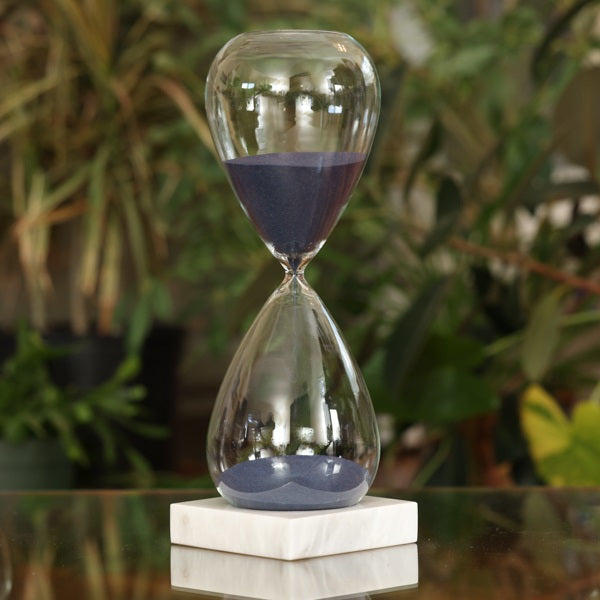 90 Minute Hand Blown Sand Timer