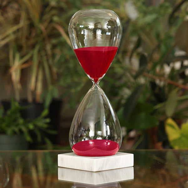 90 Minute Hand Blown Sand Timer