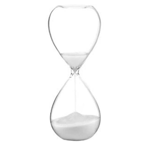 15 Minute Freestanding Sand Timer - Black or White