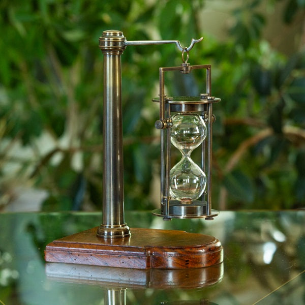 Bronzed Urn Hourglass-Stand