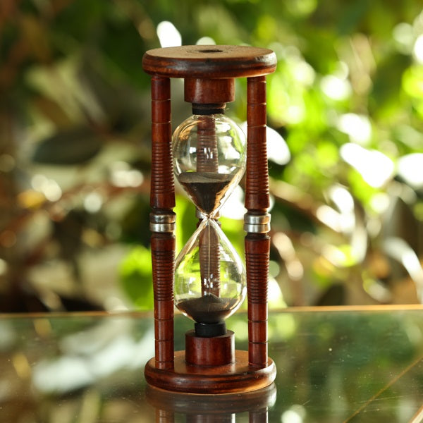 10 Minute Antique Wood Sand Timer