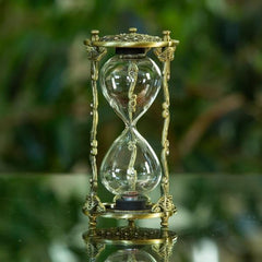 Rose and Crystal Brass Hourglass Kit - JustHourglasses