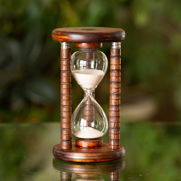 10 or 20 Minute Antique Wood Meditation Timer