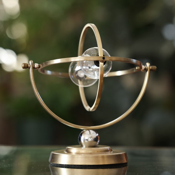 Bronzed Time Turner Urn Rotating Hourglass