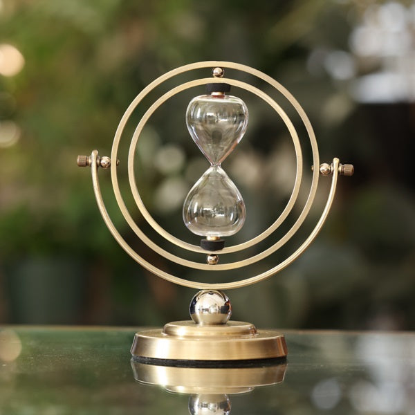 Bronzed Time Turner Urn Rotating Hourglass