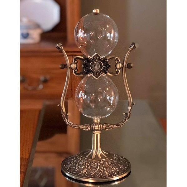 Vintage Rotating Hourglass Urn