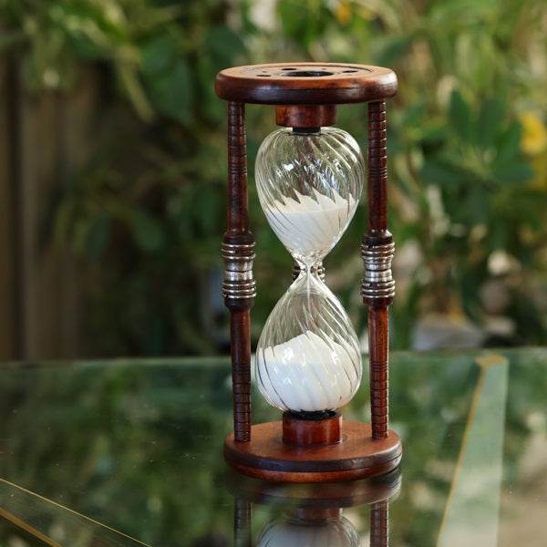 45 Minute Antique Wood Sand Timer