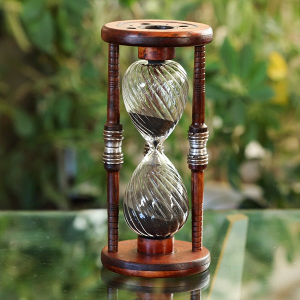 45 Minute Antique Wood Sand Timer