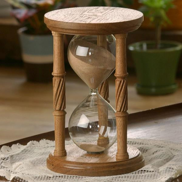 Solid White Oak Hourglass Urn