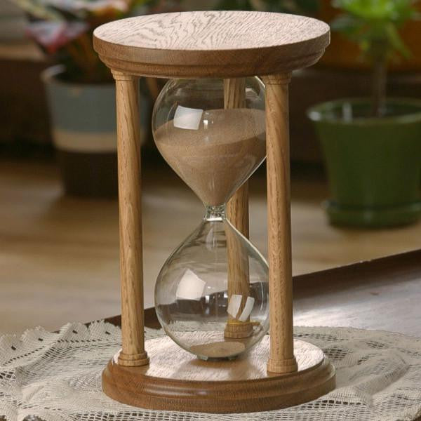 Solid White Oak Hourglass Urn