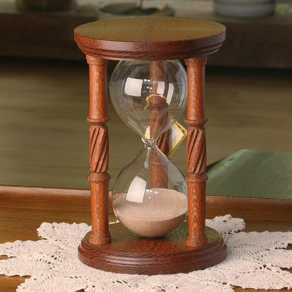 Solid Fishtail Oak Hourglass Urn