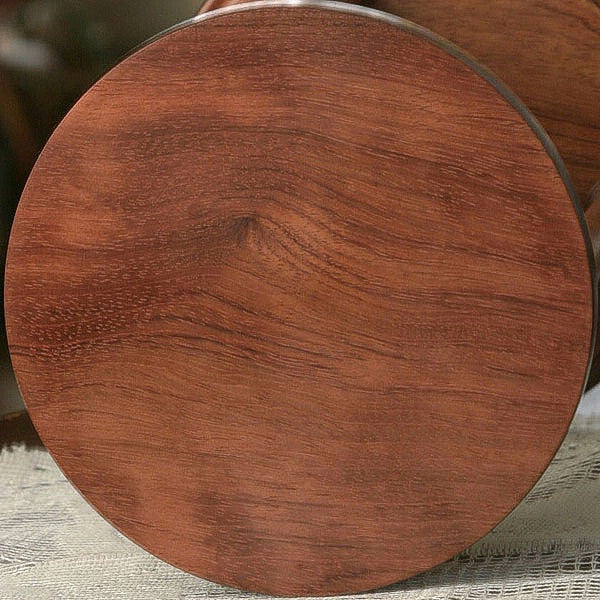 Solid Bubinga Wood Hourglass With Smooth Spindles